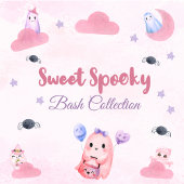 キュートパステル幽霊ウォーターカラーハロウィーン誕生日 ペーパープレート