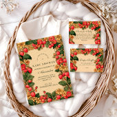 Sweet Strawberry Storybook Baby Shower 招待状