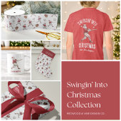 Baseball Santa Christmas Pattern シャワーカーテン