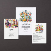 タコスとテキーラのフィエスタ ウェディング ウェルカム アクリルサイン (この独立クリエイターのコレクションをカスタマイズ。)