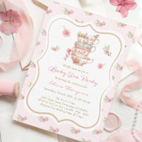 ピンクの花柄のウェディング ティーパーティー フェイバーボックス