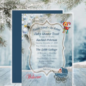 月の休日ベビー 招待状