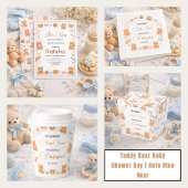 Teddy Bear Baby Shower Boy | Cute Blue Bear  エンクロージャーカード