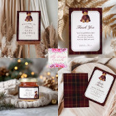 Teddy Bear Baby Shower Diaper Raffle エンクロージャーカード