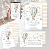 アドベンチャーテディベビーシャワー折りたたみ可能ありがとう