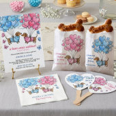 Dachshund Team Boy Team Girl Gender Reveal ハンドファン