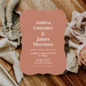 秋赤面テラコッタ結婚ズ 招待状