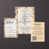 Lantern Sage Green Boho Design Wedding エンクロージャーカード (この独立クリエイターのコレクションをカスタマイズ。)