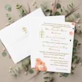 テラコッタバラカトリック結婚式招待状 招待状 (この独立クリエイターのコレクションをカスタマイズ。テスト)