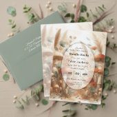 Terracotta Toadstool Woodland Magic Wedding エンクロージャーカード (この独立クリエイターのコレクションをカスタマイズ。テスト)