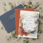 テラコッタトワイライトと海軍の開花結婚ズ エンクロージャーカード (この独立クリエイターのコレクションをカスタマイズ。テスト)