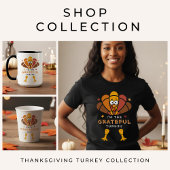 Happy Thanksgiving Turkey Fall Friendsgiving Party スタンダードカクテルナプキン