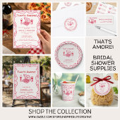 That's Amore Whimsical Hand Drawn Bridal Shower ワインラベル