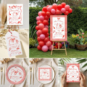 That's Amore Whimsical Italian Pizza Bridal Shower 招待状