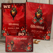 ゴシック様式の優雅なハート 台座サイン