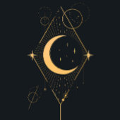 Moody Midnight Celestial Gold Foil Starry Night 招待状