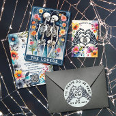 死が私たちの一部の骨格をゴシック結婚の ペーパープレート