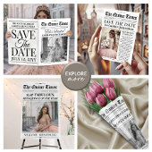 Custom Quinceañera Menu, Black White Interactive メニュー
