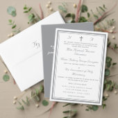 The Refined Catholic Wedding RSVP Card (この独立クリエイターのコレクションをカスタマイズ。テスト)