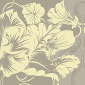 ヴィンテージブルー蝶と開花ハート デニムジャケット