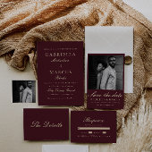 ブラックエレガントス結婚ゲスト詳細 エンクロージャーカード