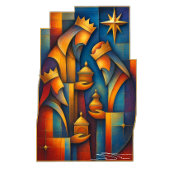 Geometric Magi - Three Wise Men Christmas Star Art 鍋つかみ&鍋敷きセット