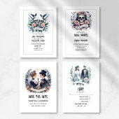 『死ぬまで我々の一部』ゴシック結婚語 出欠カード