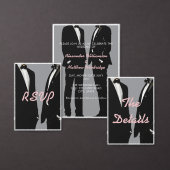 エレガントモダンゲイの結婚QRコード エンクロージャーカード (この独立クリエイターのコレクションをカスタマイズ。)