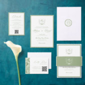 Elegant Sage Green Botanical Wedding  フェイバーボックス (この独立クリエイターのコレクションをカスタマイズ。)