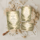 Timeless Woodland Forest Wedding セーブザデート