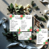 今シーズンのクリスマス結婚の プレイスカード