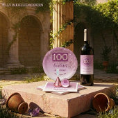 Happy 100 Birthday Chic Falling Rose Gold Glitter コンフェッティ