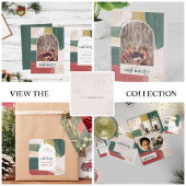 一緒メリーに |フォトアーチクリスマモダンス ノートカード