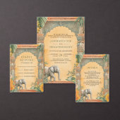 Traditional South Indian Wedding Details エンクロージャーカード (この独立クリエイターのコレクションをカスタマイズ。)