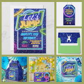 Let's Jump Party Bounce Neon Trampoline Park スタンダードカクテルナプキン