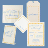 かわいいトレンディーベビーシャワー招待状 招待状