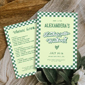 グリーントロピカルバチェロレッテ週末パーティー 招待状