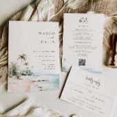 島の目的地の結婚式 招待状