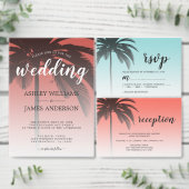 未来のミセス・ブルービーチ結婚式差出人住所 ラベル (この独立クリエイターのコレクションをカスタマイズ。)