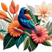 熱帯の至福:フローラ鮮やかーの融合 ネクタイ