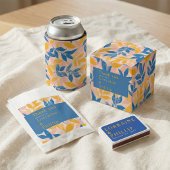 Pink, Blue, and Yellow Lithograph Floral Wedding 紙コップ