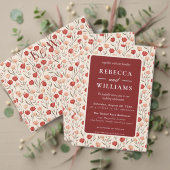 Beautiful Minimal Tulip Flower Spring Wedding 招待状 (この独立クリエイターのコレクションをカスタマイズ。テスト)