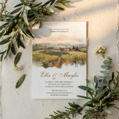 Tuscan Vineyard Wedding | Italian Countryside 招待状
