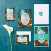 Twisted Woodland Lantern Path Wedding 招待状 (この独立クリエイターのコレクションをカスタマイズ。)