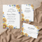 ウクライナの水の色の保存日付招待状 セーブザデート (この独立クリエイターのコレクションをカスタマイズ。)