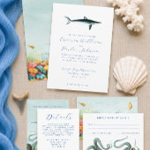 海の中の水族館の結婚式の詳細 エンクロージャーカード