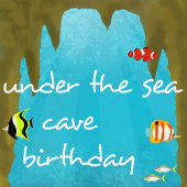 Starfish Under the Sea Ocean Corals Birthday フェイバータグ