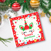 3Dユニコーンクリスマスパーソナライズされたキッズ ジグソーパズル