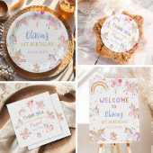 Magical Pastel Unicorn Rainbow Birthday Party 紙コップ