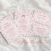 Little Sweetheart Girl Baby Shower Invitation アクリル招待状